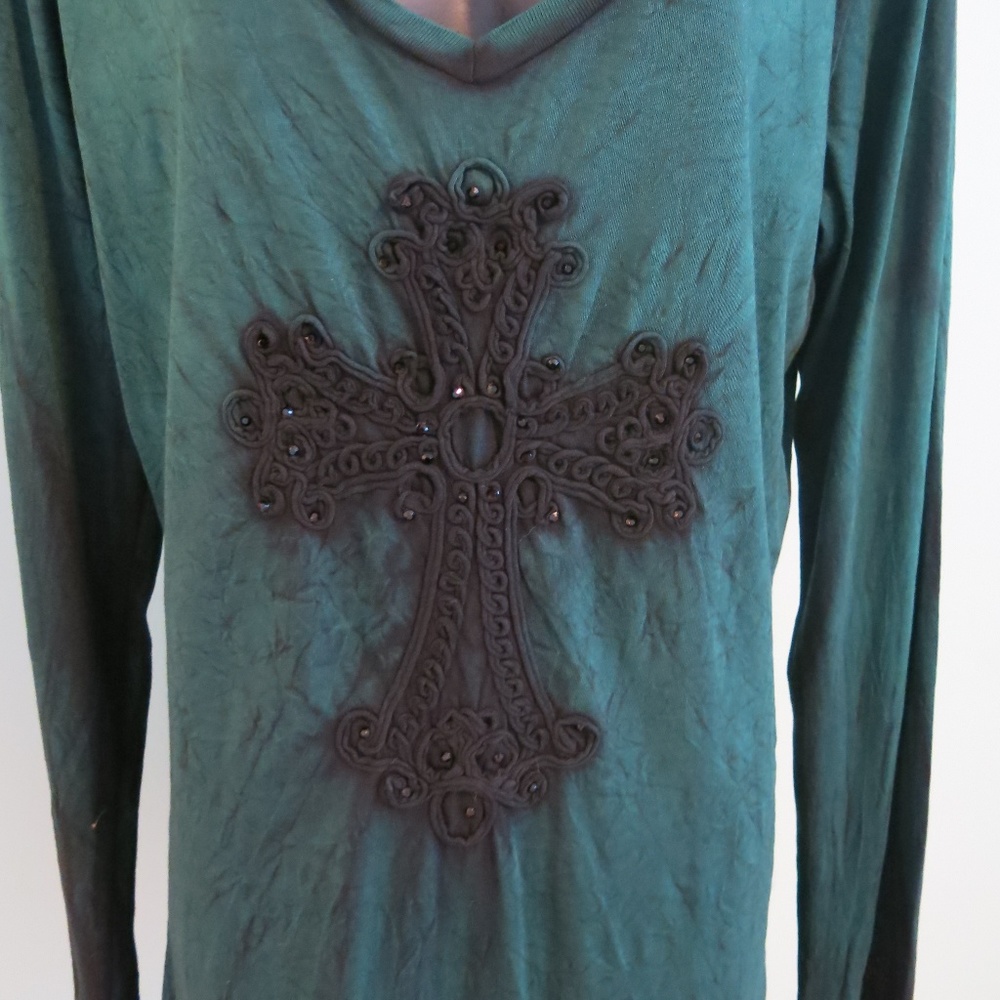 Velvet Stone The Buckle Cross Tunic XL